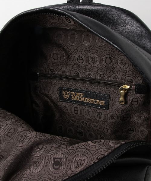 TOFF&LOADSTONE(トフアンドロードストーン)の「TOFF&LOADSTONE / "GOAT BACKPACK" ゴートレザーバックパック《ESTNATION EXCLUSIVE》(バックパック/リュック・メンズ・ネイビー/ブラック・FREE)」の4枚目の写真