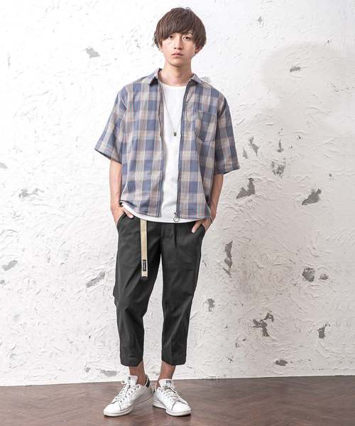 MinoriTY（マイノリティ）の「パラシュートパンツ/リップストックアンクル丈（その他パンツ・メンズ・カーキ/ブラック・L/M）」の3枚目の写真