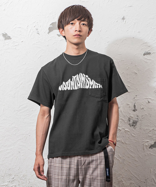 MinoriTY（マイノリティ）の「MOUNTAINSMITHヘビーウエイト半袖Tシャツ（Tシャツ/カットソー・メンズ・ブラック/ベージュ/ホワイト系その他・M/L）」の3枚目の写真