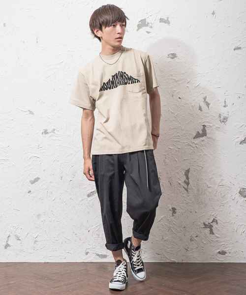 MinoriTY（マイノリティ）の「MOUNTAINSMITHヘビーウエイト半袖Tシャツ（Tシャツ/カットソー・メンズ・ブラック/ベージュ/ホワイト系その他・M/L）」の6枚目の写真