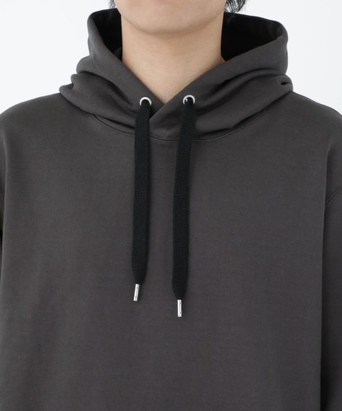 STUDIOUS（ステュディオス）の「【STUDIOUS】ハードシルケットプルオーバーフーディーver.2（パーカー・メンズ・ホワイト/ベージュ/ブルー/ダークグレー・1/2/3）」の9枚目の写真