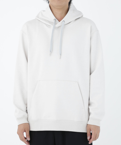STUDIOUS（ステュディオス）の「【STUDIOUS】ハードシルケットプルオーバーフーディーver.2（パーカー・メンズ・ホワイト/ベージュ/ブルー/ダークグレー・1/2/3）」の11枚目の写真