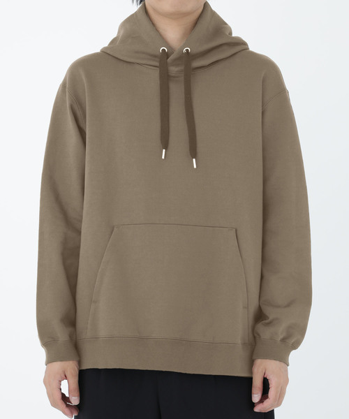 STUDIOUS（ステュディオス）の「【STUDIOUS】ハードシルケットプルオーバーフーディーver.2（パーカー・メンズ・ホワイト/ベージュ/ブルー/ダークグレー・1/2/3）」の12枚目の写真