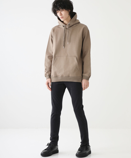 STUDIOUS（ステュディオス）の「【STUDIOUS】ハードシルケットプルオーバーフーディーver.2（パーカー・メンズ・ホワイト/ベージュ/ブルー/ダークグレー・1/2/3）」の21枚目の写真