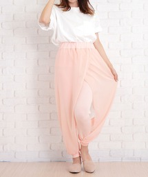 プリーツ」に該当するパンツ（ピンク/桃色系）ファッション通販