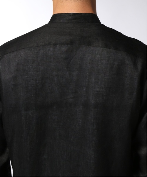 EDIFICE Herdmans リネン 23ss ワイドカラーシャツ　M 美品 EDIFICE Herdmans リネン 23ss ワイドカラーシャツ M 美品