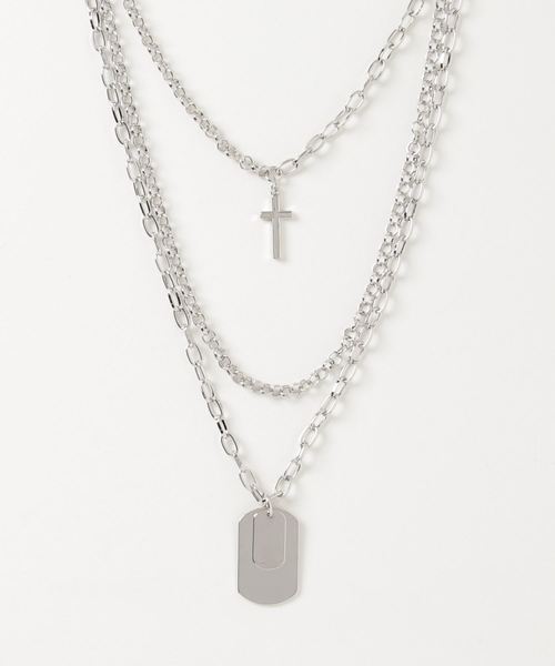 WEGO（ウィゴー）の「WEGO/ドックタグセットネックレス（ネックレス・メンズ・シルバー・FREE）」の7枚目の写真