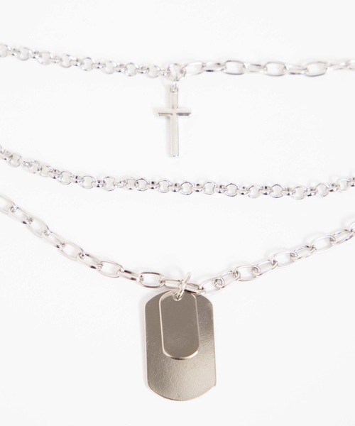 WEGO（ウィゴー）の「WEGO/ドックタグセットネックレス（ネックレス・メンズ・シルバー・FREE）」の6枚目の写真