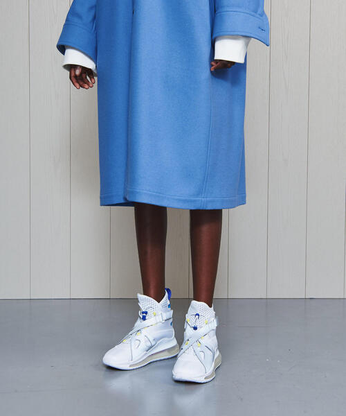 H　BEAUTY&YOUTH UNITED ARROWS（エイチビューティーアンドユースユナイテッドアローズ）の「＜H＞MELTON LONG CPO JACKET/ジャケット ο（その他アウター・レディース・ピンク/ライトブルー/ネイビー・MEDIUM/SMALL）」の13枚目の写真