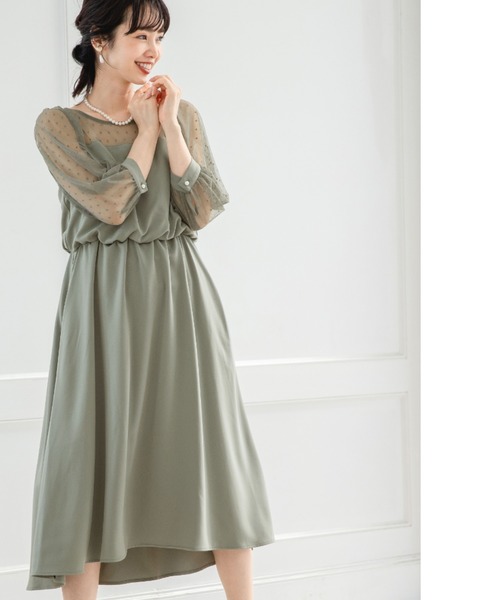 セール By 8571 ドレス Apart Oc ドットチュールワンピース2 Lowrys アパートバイローリーズ のファッション Apart ドレス By