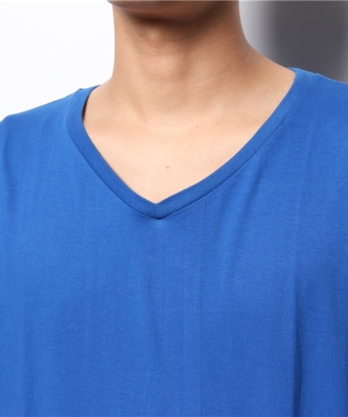 WEGO（ウィゴー）の「WEGO/VネックTシャツ（Tシャツ/カットソー・メンズ・ライトピンク/ホワイト/ブラック/ブルー・LARGE/MEDIUM）」の6枚目の写真