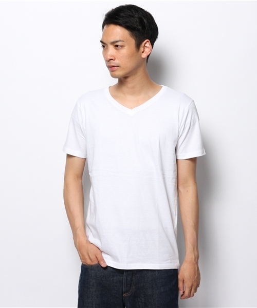 WEGO（ウィゴー）の「WEGO/VネックTシャツ（Tシャツ/カットソー・メンズ・ライトピンク/ホワイト/ブラック/ブルー・LARGE/MEDIUM）」の13枚目の写真