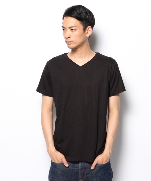 WEGO（ウィゴー）の「WEGO/VネックTシャツ（Tシャツ/カットソー・メンズ・ライトピンク/ホワイト/ブラック/ブルー・LARGE/MEDIUM）」の12枚目の写真