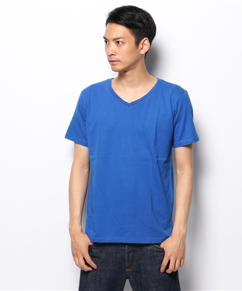 WEGO（ウィゴー）の「WEGO/VネックTシャツ（Tシャツ/カットソー・メンズ・ライトピンク/ホワイト/ブラック/ブルー・LARGE/MEDIUM）」の11枚目の写真
