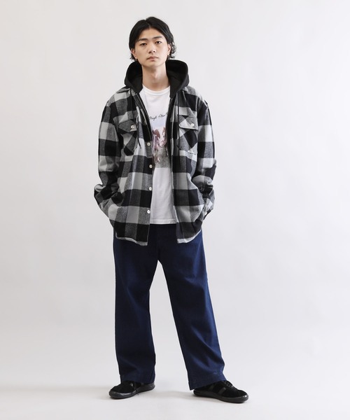 Lulu & Arnie(るるあんどあーにー)の「1タック ワイド チノパン & デニムパンツ(チノパンツ・メンズ・ホワイト/チャコールグレー/ブラック/ベージュ/ネイビー/インディゴブルー/ワンウォッシュ・MEDIUM/LARGE/X-LARGE/SMALL)」の16枚目の写真