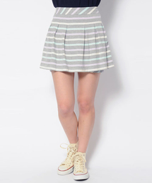 MILKFED. | STRIPE TUCKED SKIRT　（スカート/インナーショーツ付き/ボーダー/フレアー）(スカート)