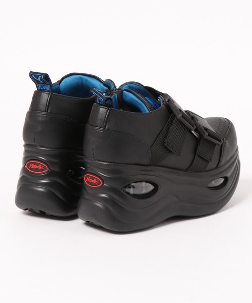 YOSUKE(ヨースケ)の「「YOSUKE/ヨースケ」厚底ベルティッドスニーカー(スニーカー・レディース・ホワイト/ブラック/ブラックミックス・23/24/24.5/23.5/22.5)」の4枚目の写真