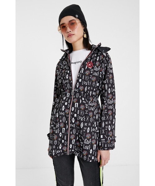 Desigual(デシグアル)の「エコフレンドリーレインコート(その他アウター・レディース・ブラック・2L/S/M/L)」の1枚目の写真