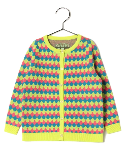 fafa（フェフェ）の「VANDA | ニットカーディガン（カーディガン/ボレロ・キッズ・ブルー系その他/ピンク系その他・110/130/120/95）」の2枚目の写真