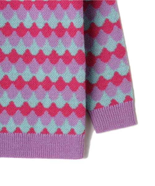 fafa（フェフェ）の「VANDA | ニットカーディガン（カーディガン/ボレロ・キッズ・ブルー系その他/ピンク系その他・110/130/120/95）」の5枚目の写真