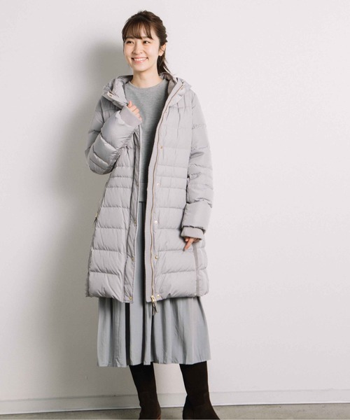 miniyu(ミニュウ)の「グログランダウンコート(ag)(その他アウター・レディース・ライトグレー/ネイビー/ベージュ・M/L)」の15枚目の写真
