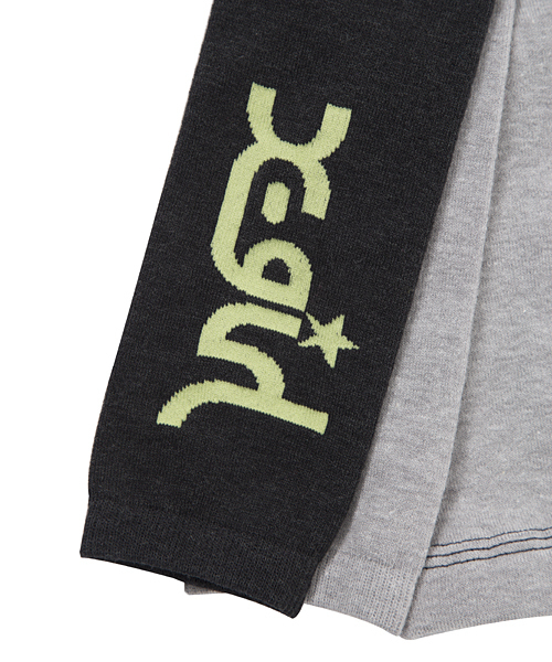 X-girl Stages(エックスガールステージス)の「POP LEGGINGS/ レギンス(レギンス/スパッツ・キッズ・イエロー/ネイビー/アッシュ・SMALL)」の6枚目の写真