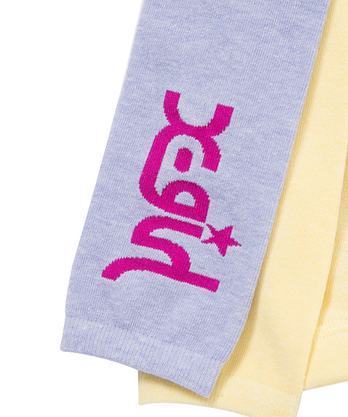 X-girl Stages(エックスガールステージス)の「POP LEGGINGS/ レギンス(レギンス/スパッツ・キッズ・イエロー/ネイビー/アッシュ・SMALL)」の12枚目の写真