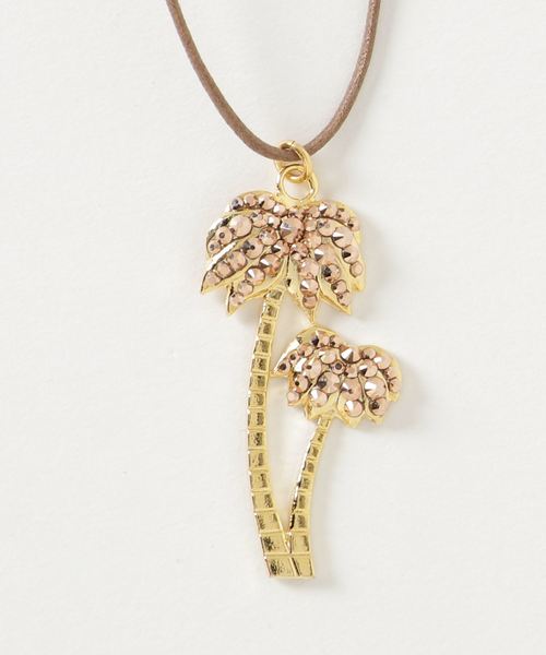 セール Ekaterini ネックレス パームツリーコードネックレス ネックレス Jetset Plus Solo Plus アクセサリー ジェットセットソロプラス のファッション
