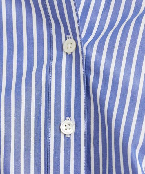 green label relaxing（グリーンレーベルリラクシング）の「FFC 50/- ブロード スタンドカラー ブラウス（シャツ/ブラウス・レディース・ブラウン/ホワイト/コバルトブルー/モカ・FREE）」の21枚目の写真