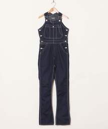 HOLIDAY | SLIM FLARE DENIM OVER-ALL (O.WASH) スリムフレアオーバーオール (ワンウォッシュ) [ショート丈](サロペット/オーバーオール)