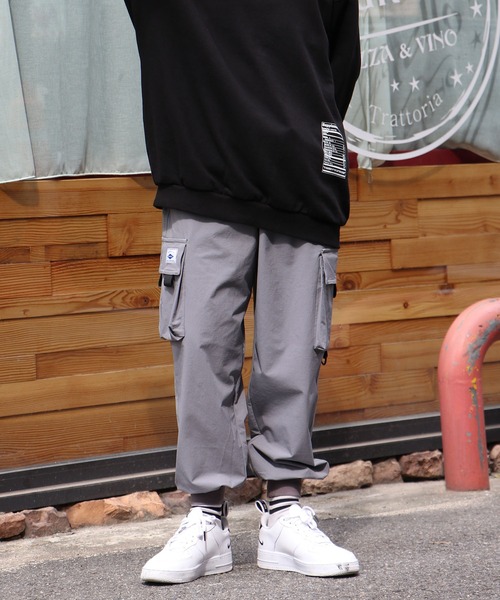 NO NEED（ノーニード）の「ストレッチデザインポケットジョガーカーゴパンツ（カーゴパンツ・メンズ・ブラック/グレー/オリーブ・L/XL）」の18枚目の写真