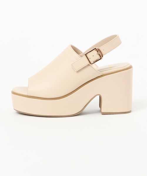 Heather(ヘザー)の「コウブカサンダル 888697(サンダル・レディース・アイボリー/ブラック/チェック・S/M/L)」の4枚目の写真