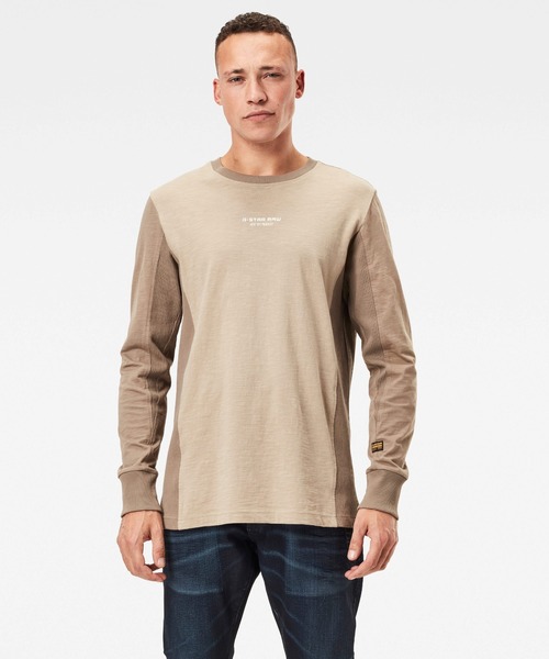 G-STAR(ジースター)の「Motac Logo T-Shirt(Tシャツ/カットソー・メンズ・ダークブラック/ベージュ系その他/ダークブルー/グリーン系その他・SMALL/MEDIUM/X-LARGE/X-SMALL/LARGE)」の1枚目の写真