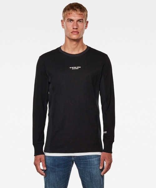 G-STAR(ジースター)の「Motac Logo T-Shirt(Tシャツ/カットソー・メンズ・ダークブラック/ベージュ系その他/ダークブルー/グリーン系その他・SMALL/MEDIUM/X-LARGE/X-SMALL/LARGE)」の2枚目の写真