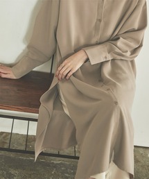 titivate | ﾊｲｽﾘｯﾄﾊﾞﾝﾄﾞｶﾗｰﾛﾝｸﾞｼｬﾂ(シャツ/ブラウス)