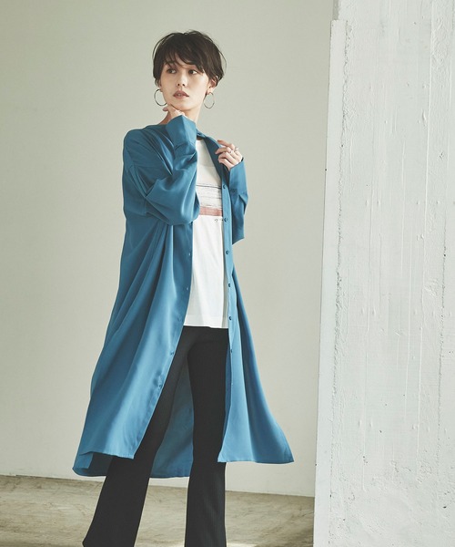 KBF｜シアーロングシャツ | Rakuten Fashion(楽天ファッション