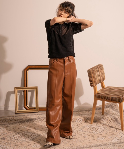 MAISON SPECIAL（メゾンスペシャル）の「梨地シアーポロシャツ