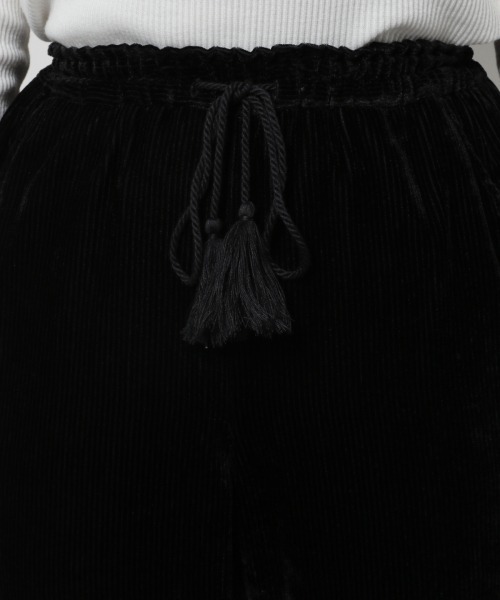 PAGEBOY（ページボーイ）の「エアリーベロアルーズパンツ【セミフレアシルエット】（その他パンツ・レディース・ブラック/ダークブラウン/アクア/パープル・FREE）」の16枚目の写真