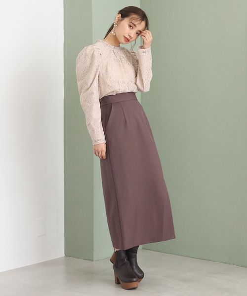 one after another NICE CLAUP(ワンアフターアナザーナイスクラップ)の「総レースパフ袖トップス(シャツ/ブラウス・レディース・ベージュ/ブラック/アイボリー・FREE)」の7枚目の写真