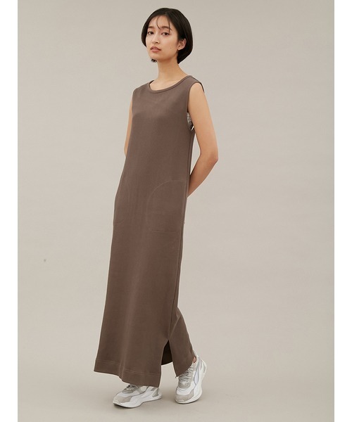 セール ワンピース Emmi Yoga Wフェイス Yoga Wフェイス オーガニックコットンワンピース ワンピース Emmi エミ のファッション