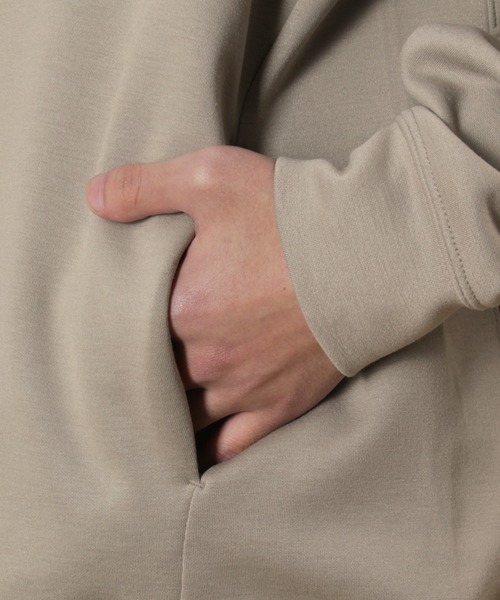 make a ray!（メイク ア レイ！）の「ダンボールニット ビッグシルエット クルーネック スウェット/ライトトレーナー（スウェット・メンズ・ブラック/ベージュ/ピンク・M/L/XL）」の14枚目の写真