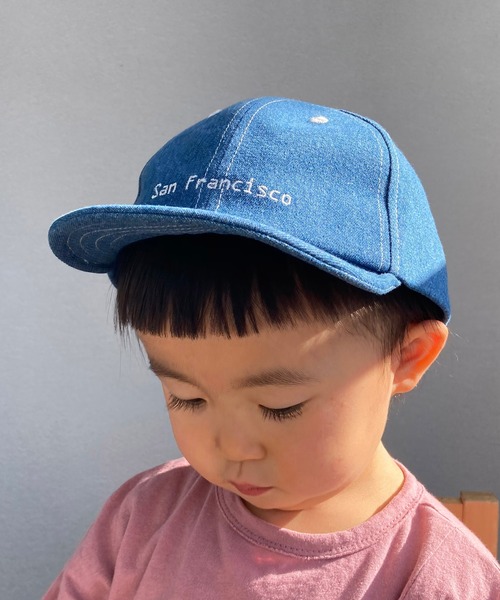 GRIN BUDDY（グリンバディ）の「【GRIN BUDDY/グリンバディ】キッズ ビビッドカラーキャップ/USA Twill Cap（キャップ・キッズ・ブラック/ピンク/オレンジ/グリーン/ブルー系その他・52/54/56）」の4枚目の写真