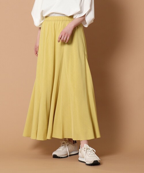 DRESSTERIOR（ドレステリア）の「◆イージーウェストナローフレアスカート（スカート・レディース・レモンイエロー/ベージュ/アイボリー/ネイビー・38/36）」の19枚目の写真