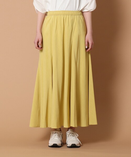 DRESSTERIOR（ドレステリア）の「◆イージーウェストナローフレアスカート（スカート・レディース・レモンイエロー/ベージュ/アイボリー/ネイビー・38/36）」の10枚目の写真