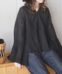 SLOBE IENA | 【SARA MALLIKA】COTTON GAUZE ビックレースブラウス【手洗い可】◆(シャツ/ブラウス)