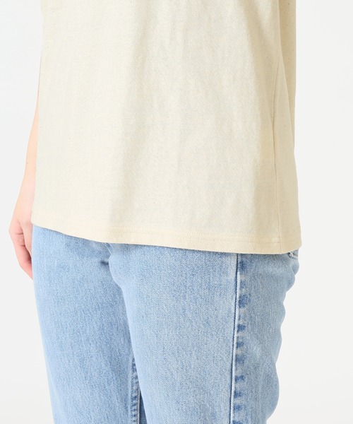 SLOBE citron.（スローブシトロン）の「SLOBE citron. BOY Tシャツ【手洗い可能】◆（Tシャツ/カットソー・レディース・ブラウン/ナチュラル/イエロー・FREE）」の9枚目の写真