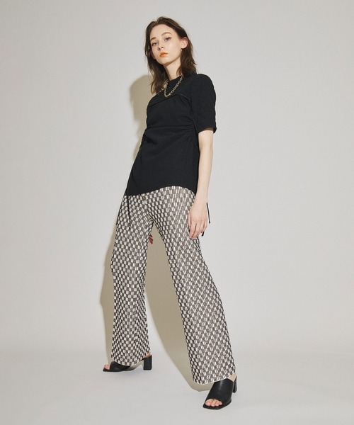 UNITED TOKYO（ユナイテッドトウキョウ）の「グラフィティジャガードパンツ（その他パンツ・レディース・ブラウン/ブラック・2/1）」の5枚目の写真