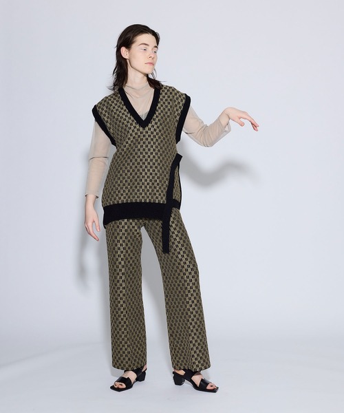 UNITED TOKYO（ユナイテッドトウキョウ）の「グラフィティジャガードパンツ（その他パンツ・レディース・ブラウン/ブラック・2/1）」の6枚目の写真