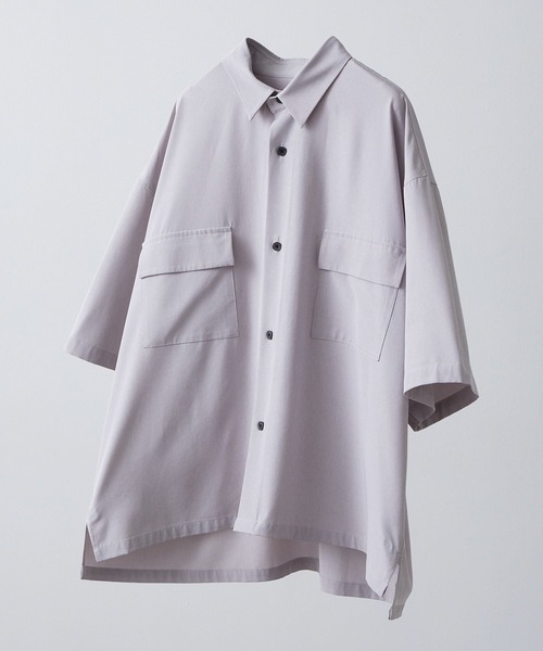 JUNRED（ジュンレッド）の「エアドライモンスタービッグシャツ（シャツ/ブラウス・メンズ・ライトグレー/チャコールグレー/ブラック/ブラウン・S/L/M）」の3枚目の写真