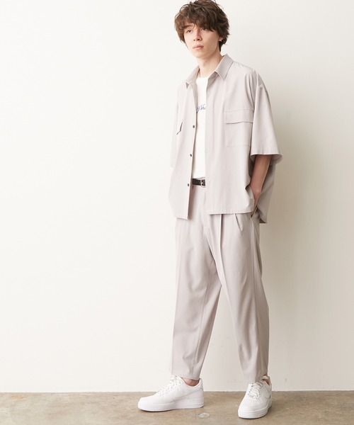 JUNRED（ジュンレッド）の「エアドライモンスタービッグシャツ（シャツ/ブラウス・メンズ・ライトグレー/チャコールグレー/ブラック/ブラウン・S/L/M）」の20枚目の写真